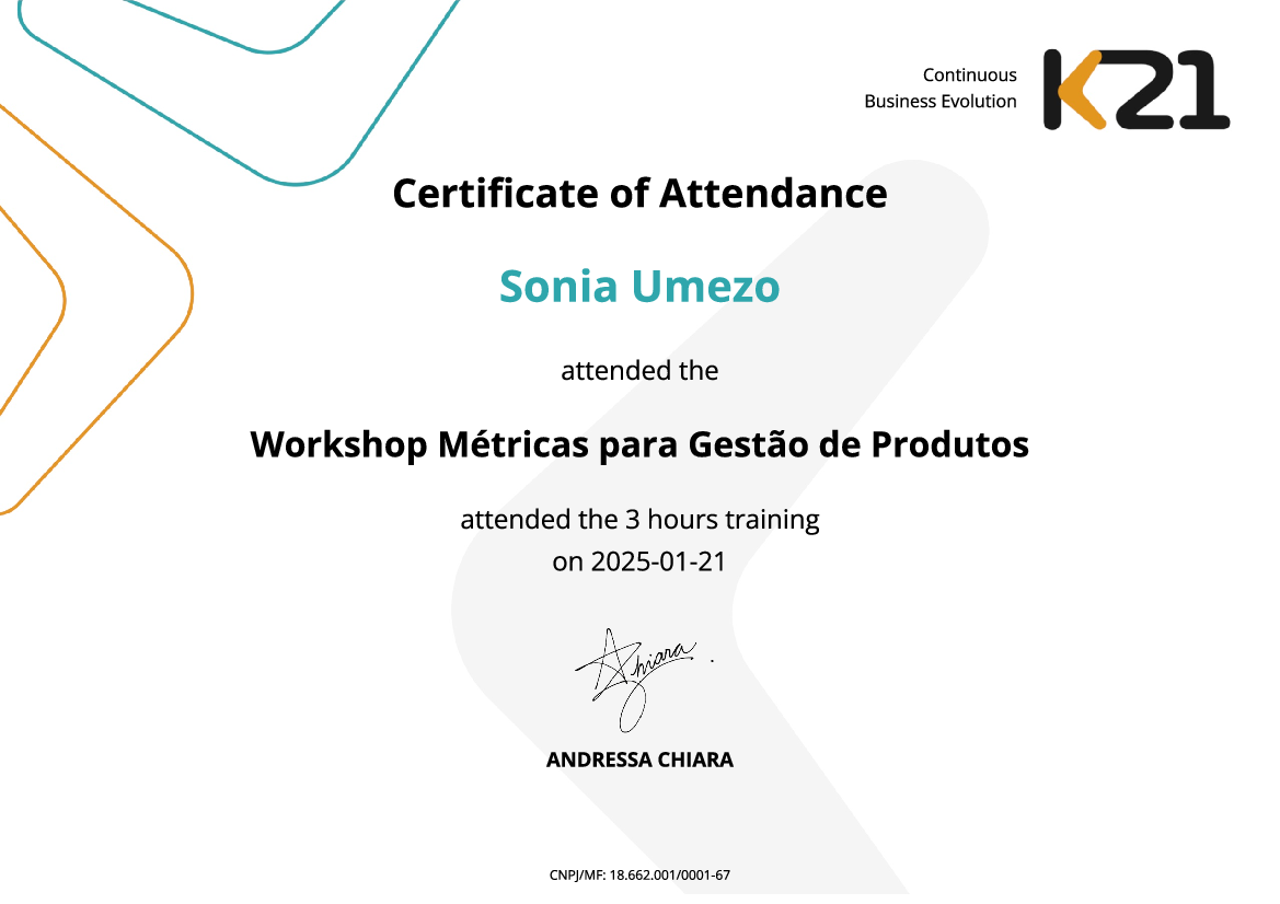 Certificado K21